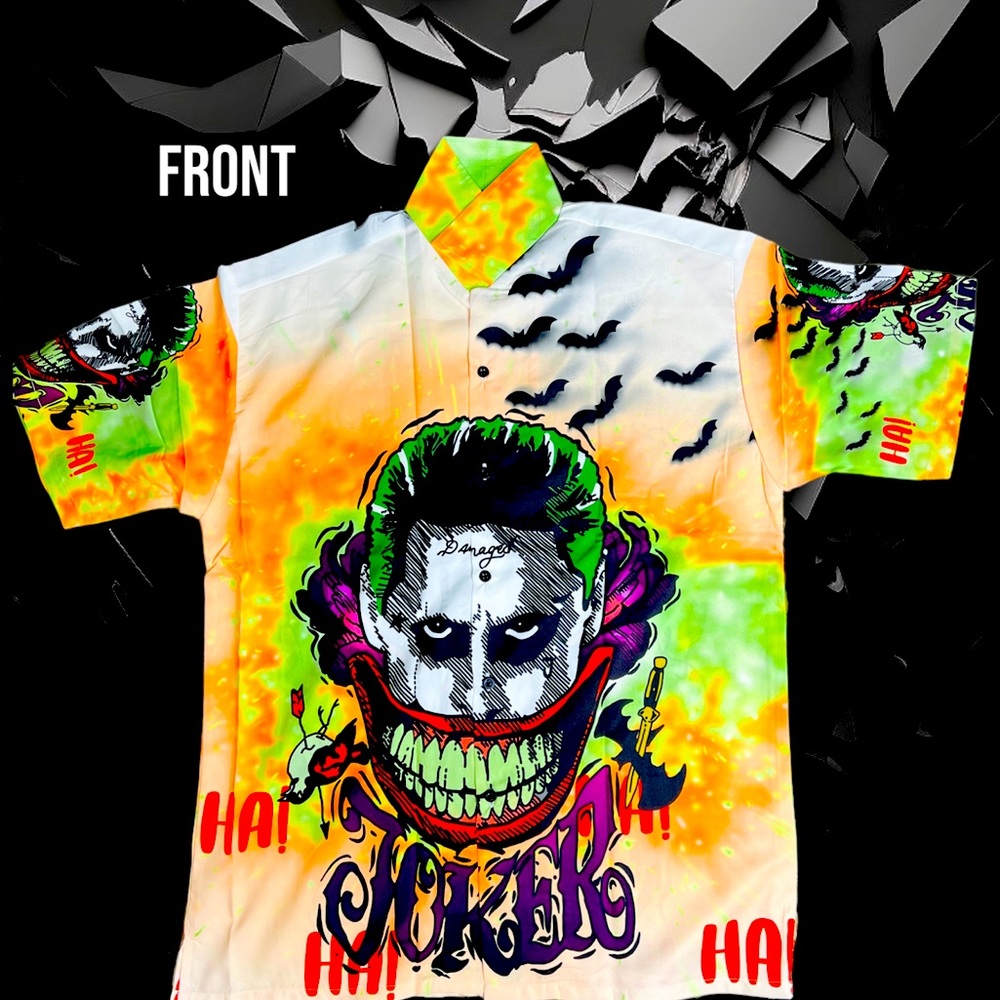 Multicolor All over print Joker Buttons Up Shirt